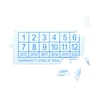 Custom destructible sticker egg shell label