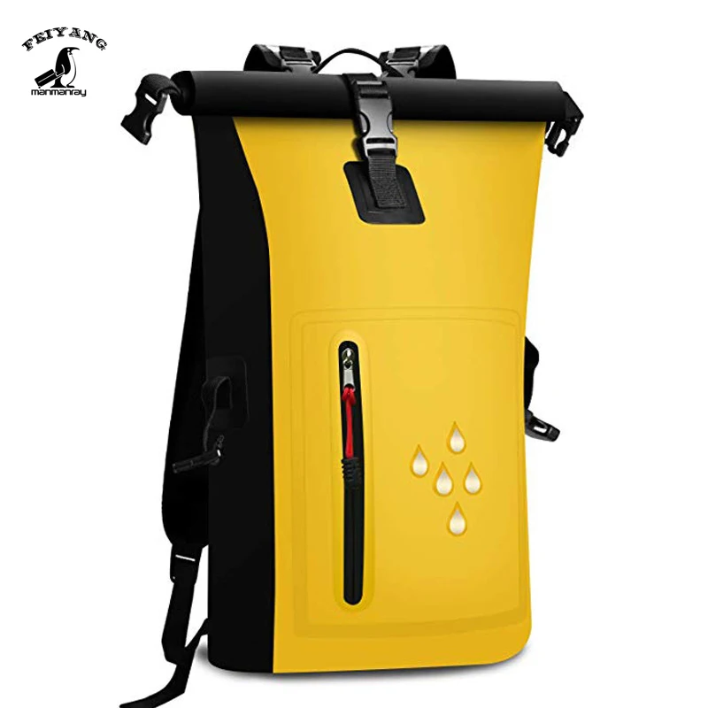 

Boating Floating Hiking Kayak Wet Custom Logo Outdoor PVC Net Clamping Cloth Ocean Pack Waterproof Dry Bag, Yellow and customized color