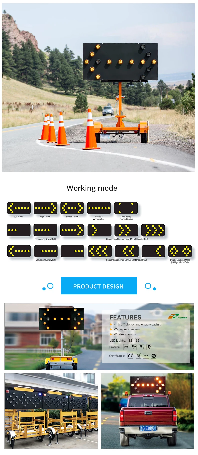 Led Arrow Board Trailer