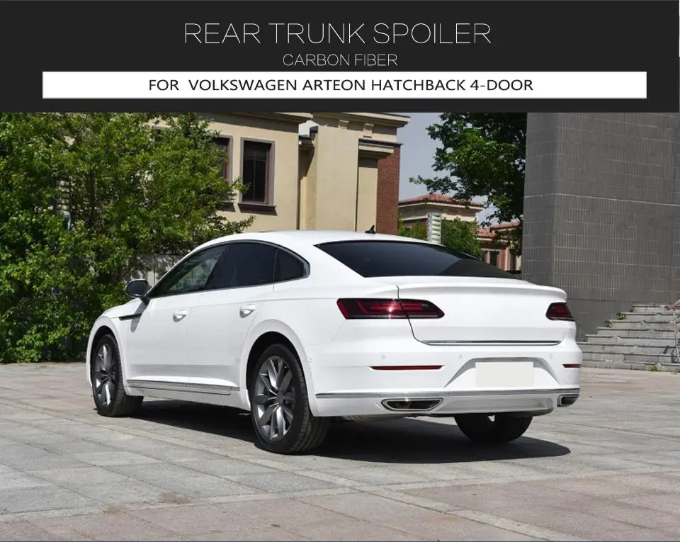 Source Carbon Fiber Rear Trunk Spoiler for Volkswagen Arteon