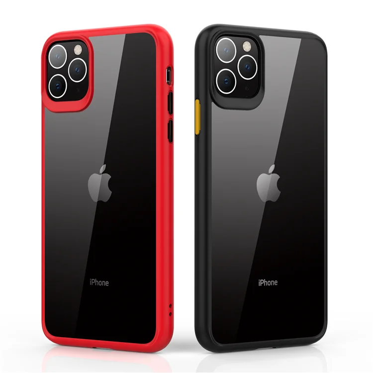 

Ultra thin cover for iPhone 11 Max transparent clear PC TPU phone case for iPhone 11 pro max, Black,red,blue,green,transparent