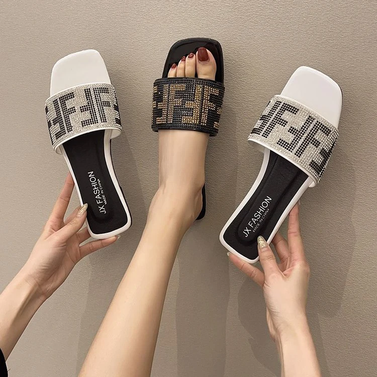 

New Arrival Large Size Fashionable Summer Women Flat Sandals Casual Slippers