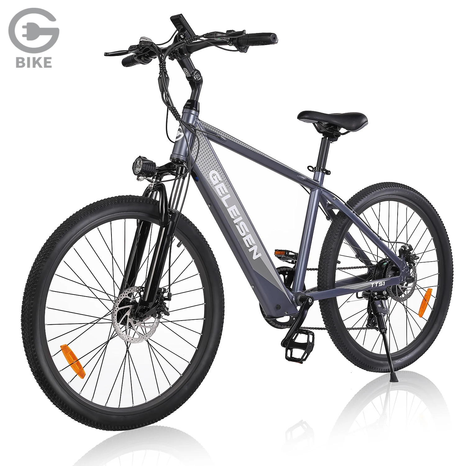 

GELEISEN EU US Warehouse Drop Shipping Portable 26 Inch Ebike S2 Adult Electric Mountain Bike 350W 36V Foldable Electric Bicycle, Silver