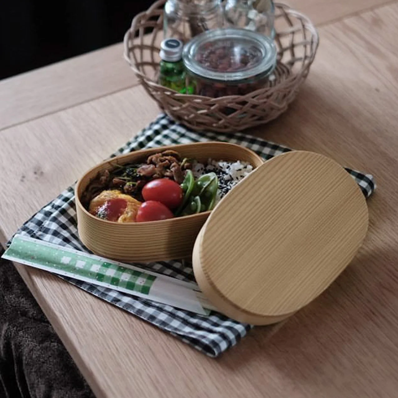 

SHIMOYAMA Eco Friendly Wooden Lunch Containers Japanese wood Bento Box,lunch Women's Men's Adult Kids Wood Bento Boxes For Adult, Natural wood color