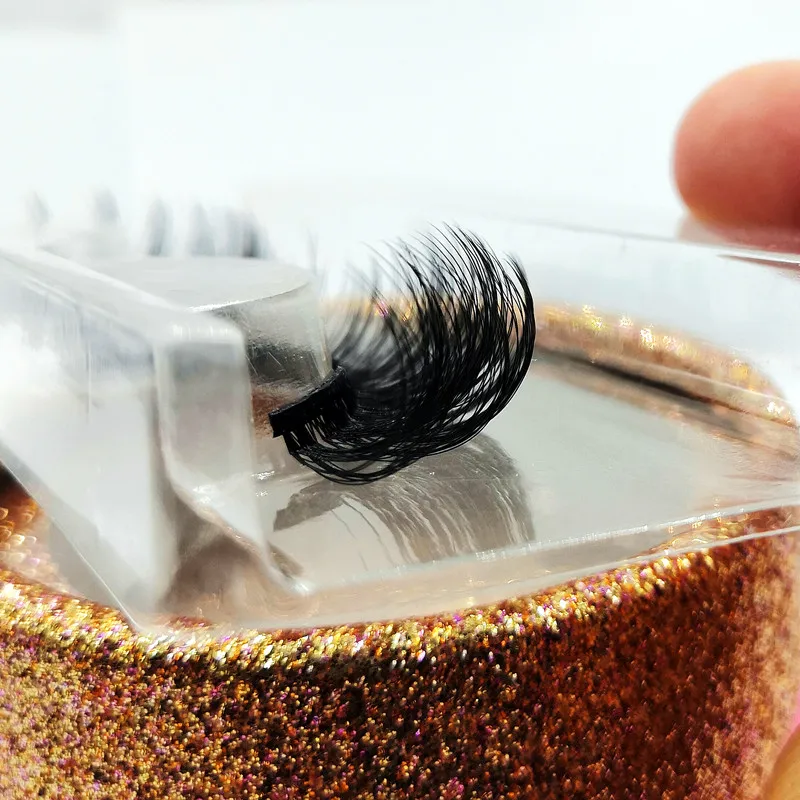 

Y B wholesale faux mink eye lashes 5d 10mm - 15mm fluffy super curly false eyelash fluffy faux mink eyelashes, Natural black lashes