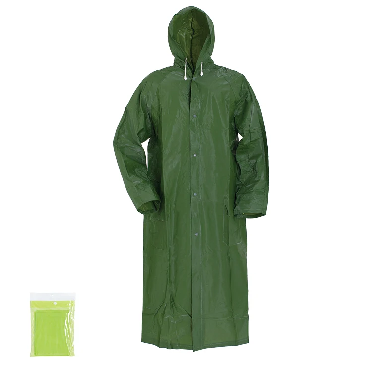 

Plastic waterproof hooded raincoat rain wear
