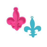 

S675 keychain mould cross silicone key chain mold for resin craft casting