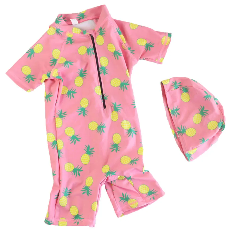 

new design comfortable fashion one piece swimsuit set kids swimwear models