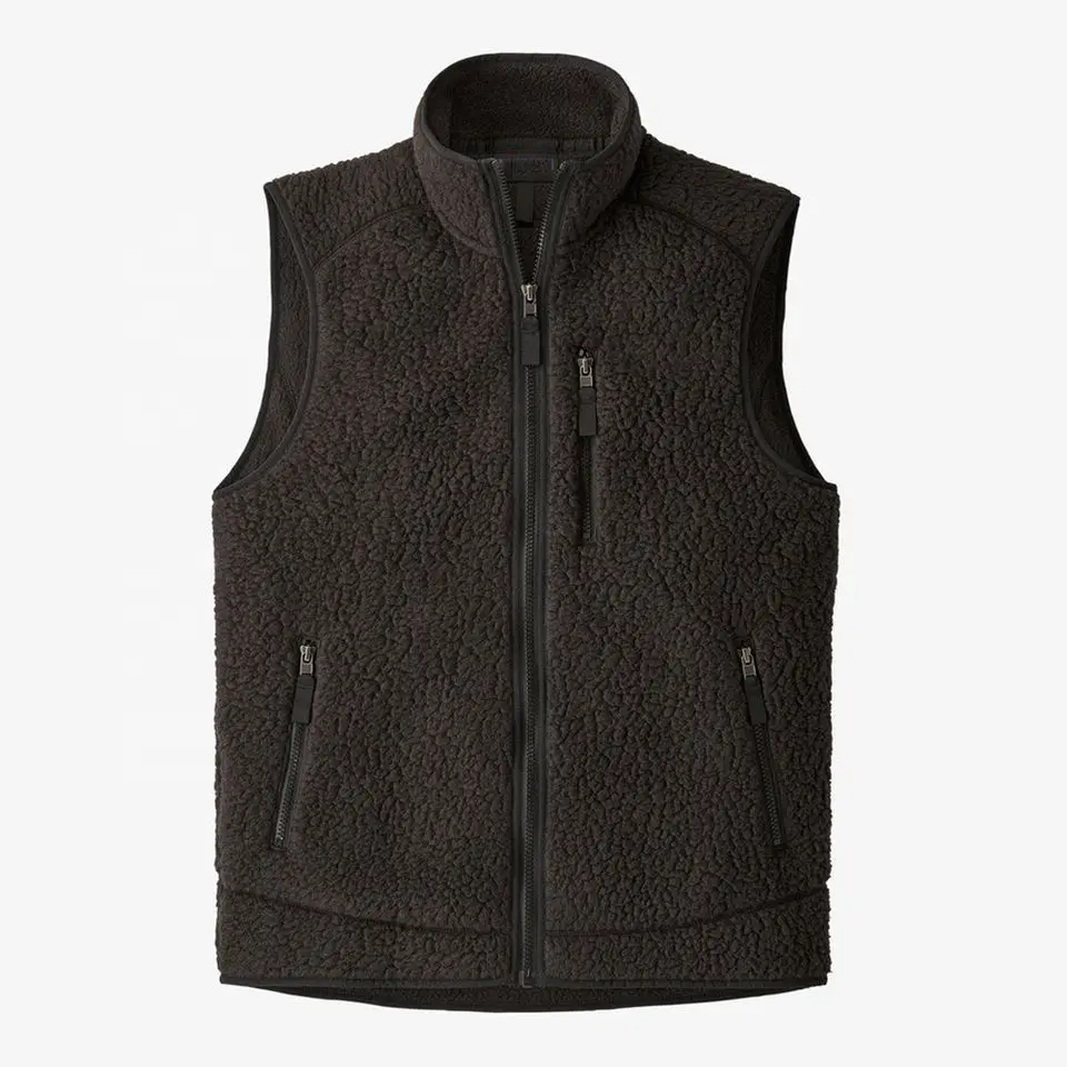 

TK705 OEM Custom winter Outdoor Full Zip Polar Fleece Vest Sleeveless Warm Casual Winter Vest Jacket Outdoor Men's Vest