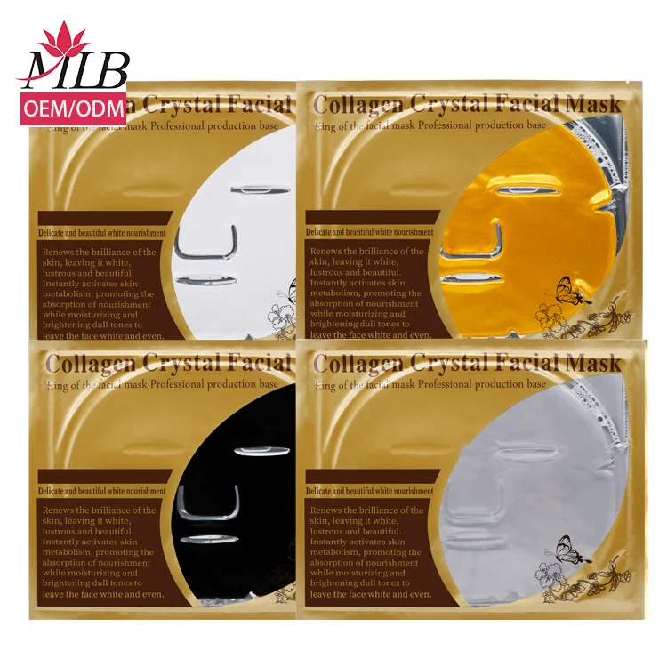 

Wholesale korean cosmetics private label hydrogel golden facial sheet mask skincare 24 k gold bio collagen face lifting mask