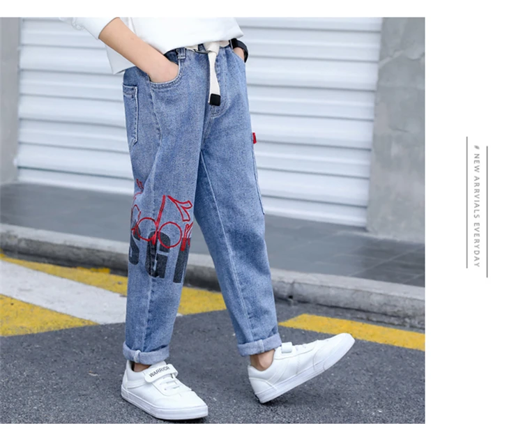 Wholesale Fashion Kids Jeans Children Boys Loose ripped Denim Trousers  Spring Autumn children denim pants ZJ998 From malibabacom