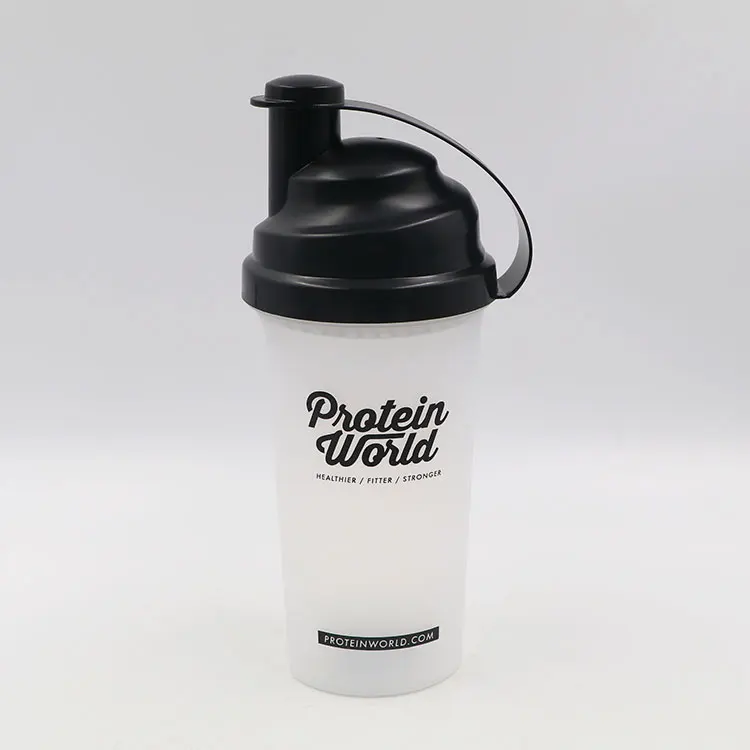 
Real wholesale high quality 700ml food grade custom logo joyshakers cup plastic black sports gym filter protein shaker bottle 