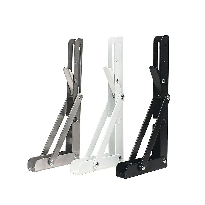 Stainless steel triangular folding partition bracket three fold spring bracket right angle laminated movable cabinet