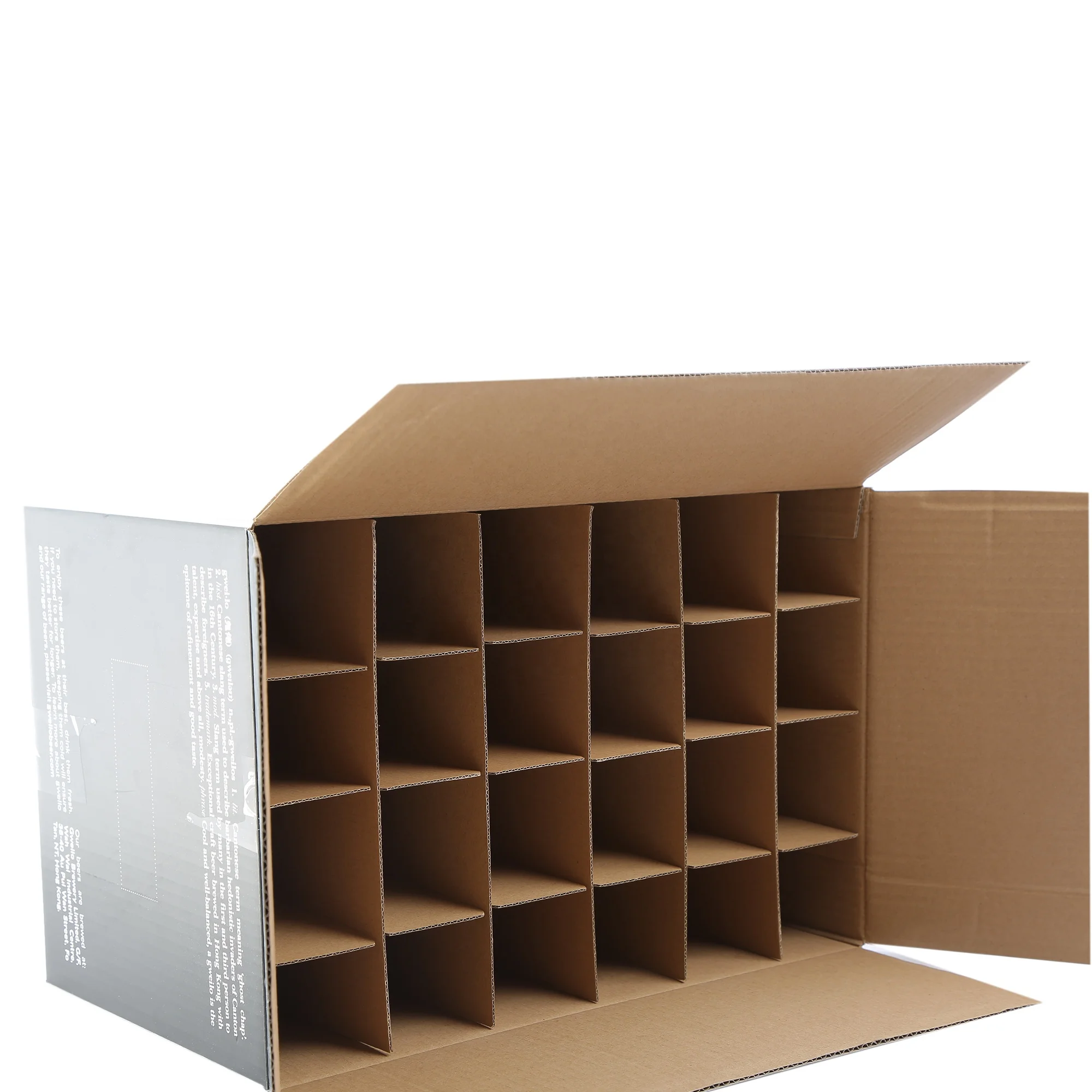 

cardboard boxes with dividers for factory price in corrugated paper with high quality