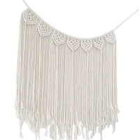 

Macrame Wall Hanging Curtain Fringe Garland Banner Bohemian Wall Decor Woven Home Decoration for Apartment Bedroom Living Room