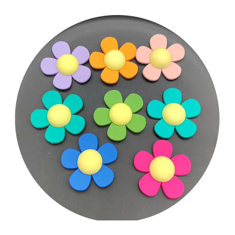 

Cartoon Resin Flower Stickers Flatback Craft Diy Beads Brooch Shoes Buckle Making Accessories