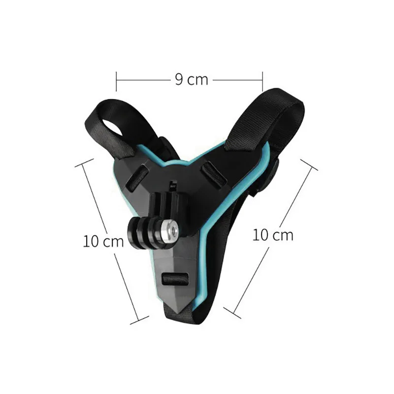 

Motorcycle Helmet Camera Mount Chin Strap for Gopro 10 9 8 7 6 5 4 Action Camera, : black