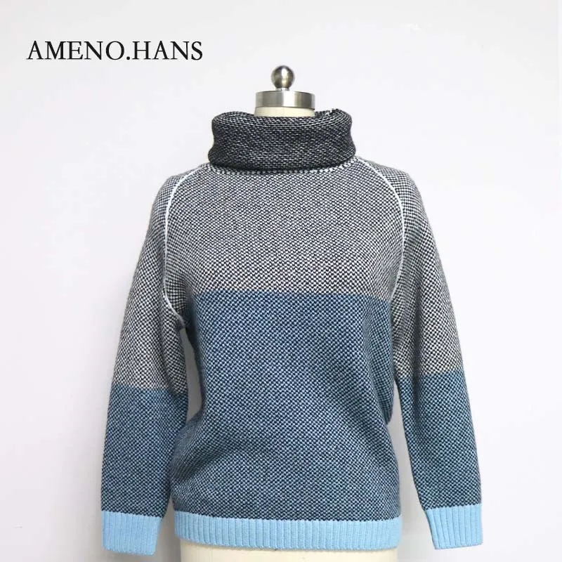

Elegant Women long sleeve Knitted Slim Winter Turtleneck Sweater knit warm Basic Tops Pullovers