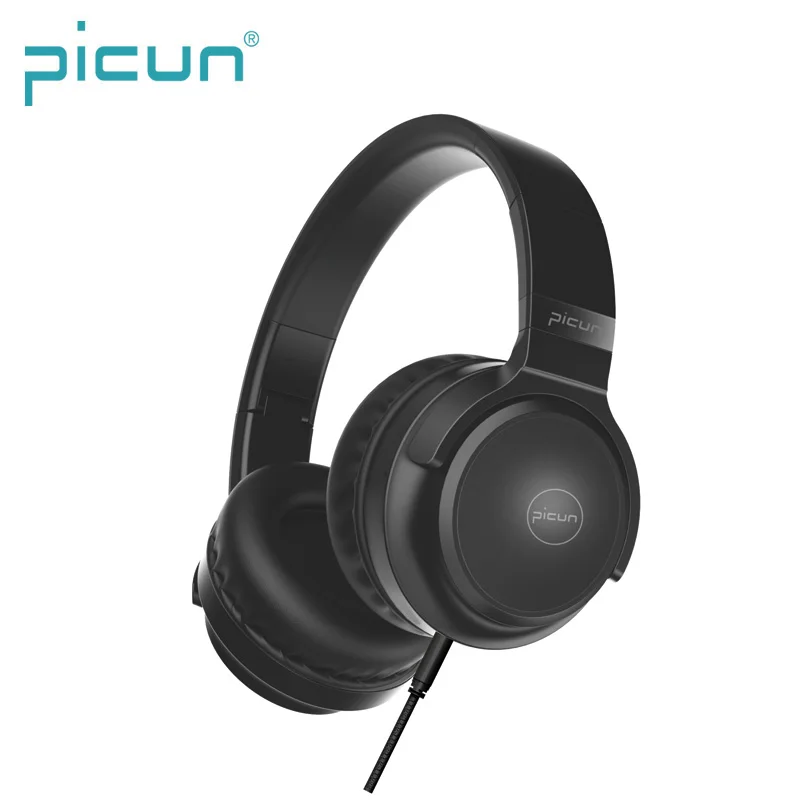 

Picun C60 Original High Quality Stereo Bass Line In Mic 3.5mm Over Ear Wired Headphones