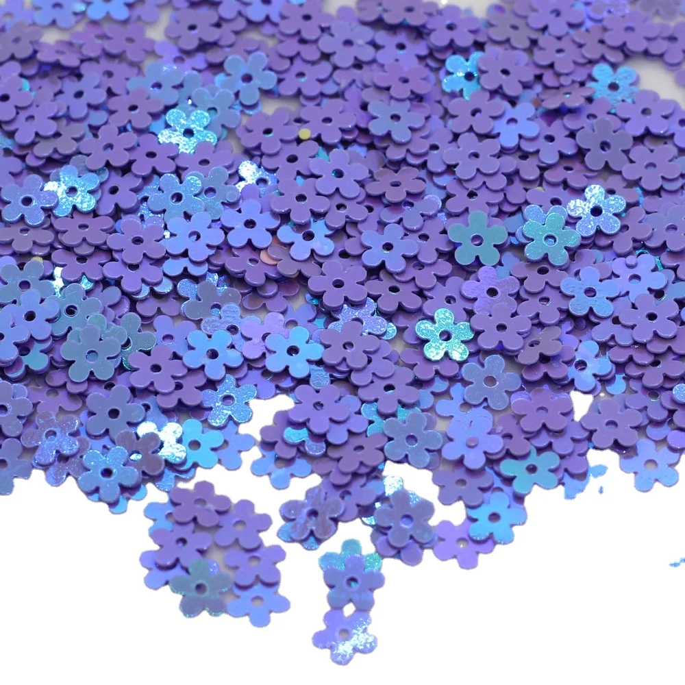 Mixed Colorful Hollow Flowers Daisy Shape 5MM Sequin Glitter Paillettes for Nail Art Manual DIY Crafts Decoration