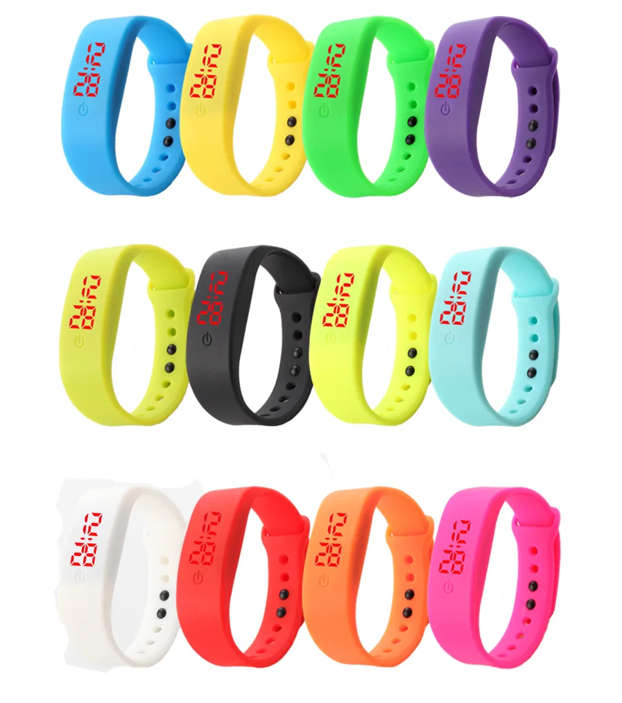 

China Watch Factory Promotional Cheap Watches Whosale Silicon Electronic Sport Led Watch Digital Reloj Led