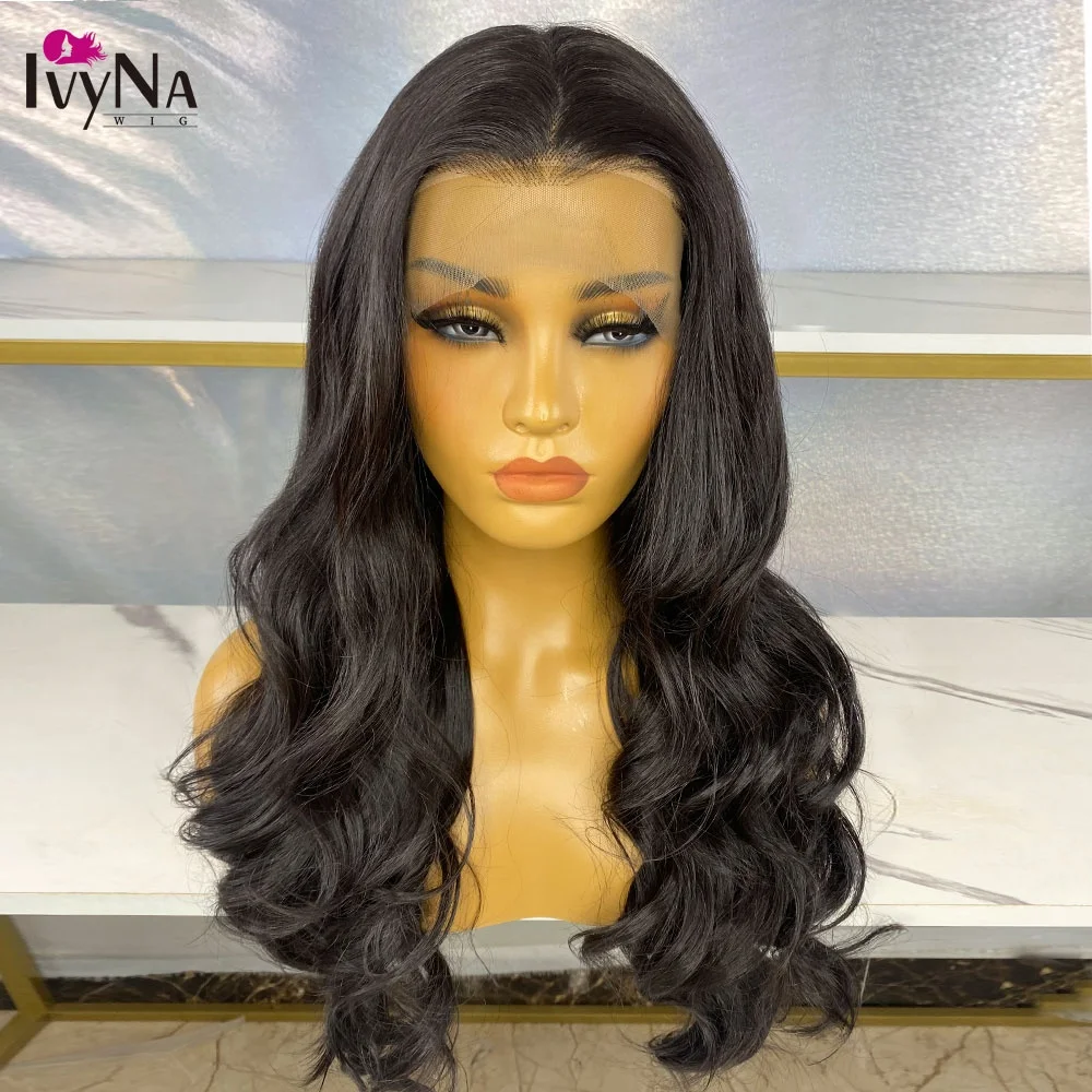 

Cheap Price Long Black Wave Wig Synthetic Laced Front Hair Wigs For Women Braid Hair Heat Resistant Fiber Wig