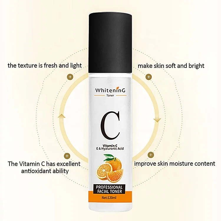 

OEM VC Moisturizing Face Toner Hydrating Whitening Brightening Anti-aging Facial Skin Care Vitamin C Toner