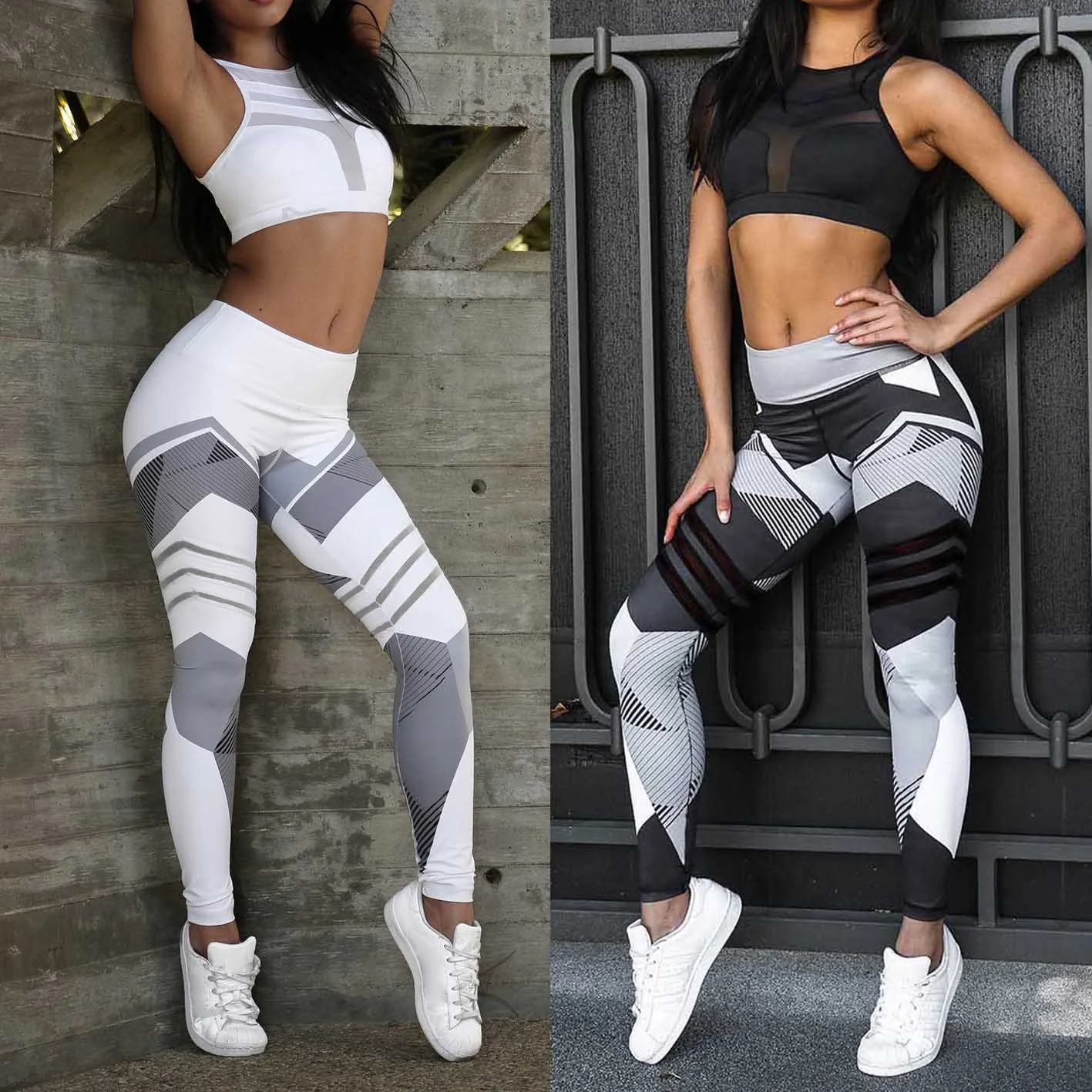 

Print High Quality Custom Women yoga Fitness Leggings Sportswear Yoga Wear Set