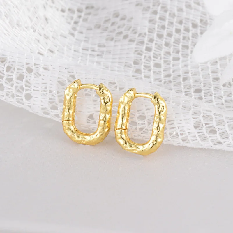 REETI 925 Sterling Silver Earrings  U Ellipse Drop Earrings for Women Gift Earings Fashion Jewelry