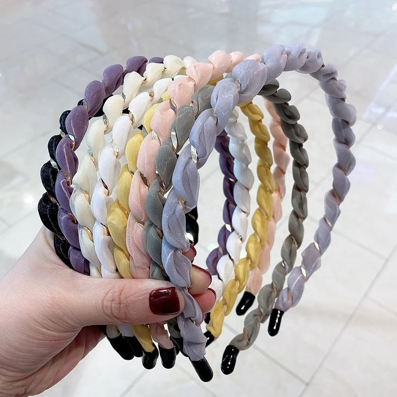 

Mesh non-slip headband Simple wavy temperament headband for girl