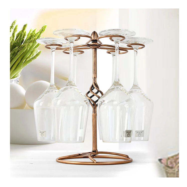 

Professional Manufacture Cheap Shower Wine Bottle Holder Rack Wine Glass Holder, Silvery