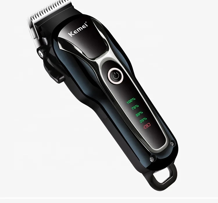 

Metal Hair Clippers Kemei KM-1991 Hair Trimmer Electric Pet Grooming Hair Clipper Kit Pet Shaver, Black