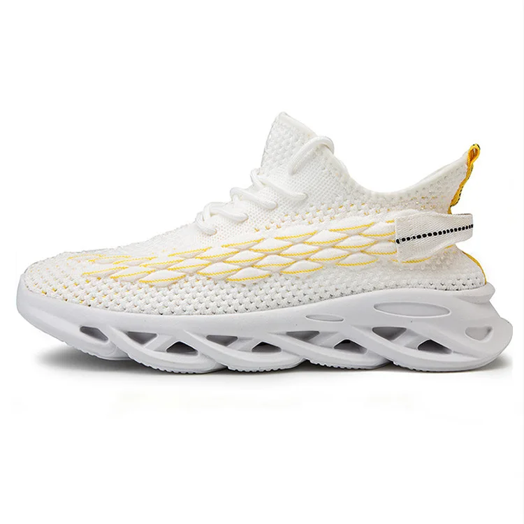 

wholesale trend lace up student running shoes knit breathable casual sneaker travel shoe Fashion Men Sneakers China shoes