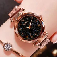 

Luxury Luminous Women Wrist Watches 2019 Starry Sky Ladies Dress Magnetic Watch For Gift Star Watch relogio feminino reloj mujer