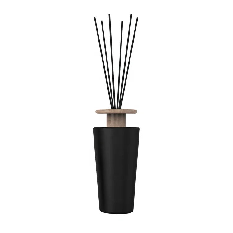 

black glass bottle perfume reed diffuser