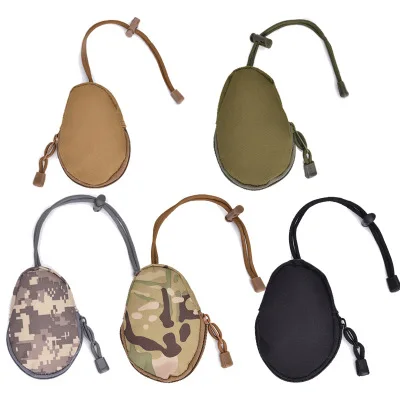 

Tactical EDC Pouch Mini Key Wallet Holder Men Coin Purses Pouch Keychain Zipper Small Pocket Outdoor Tool, Black, green, brown, cp