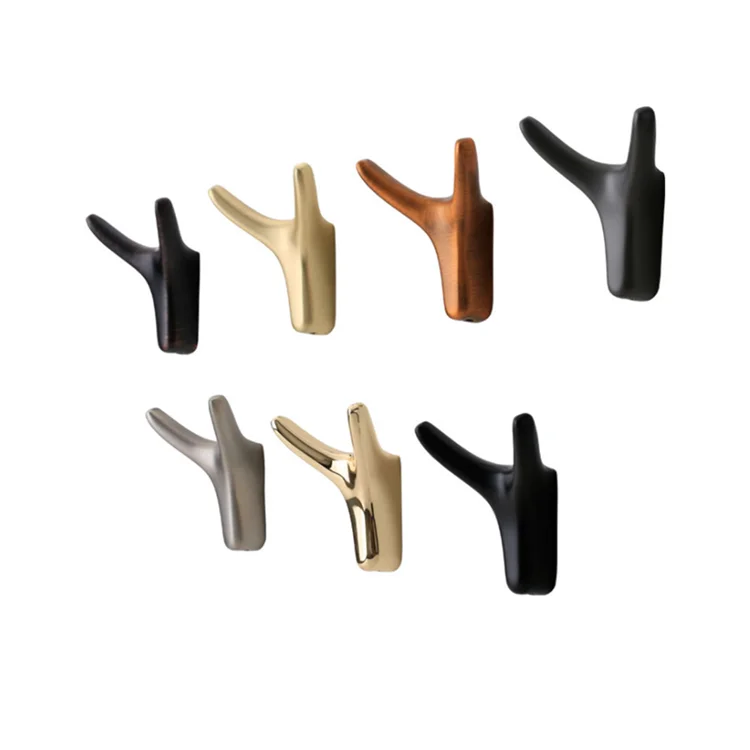 

Hot sale direct modern metal coat hook Nordic horn clothes bathroom closet door wall mount hook