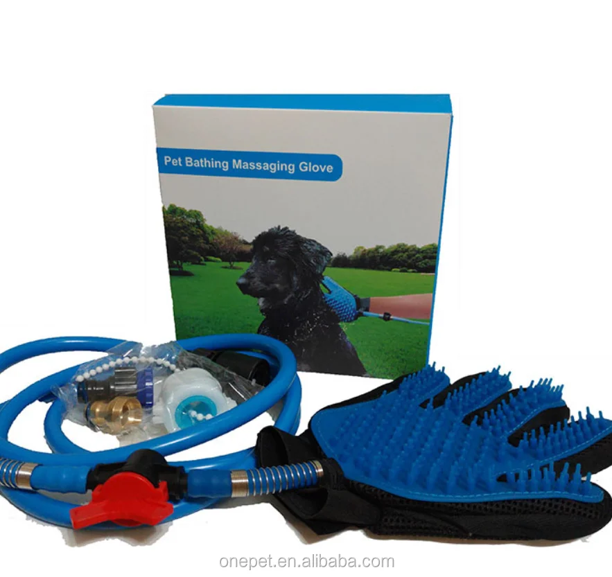 

Pet bathing accessories suppliers wholesale cat dog summer hair remove cleaning brush dog shower sprayer