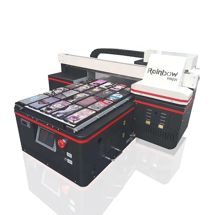 
Rainbow quick speed RB-4060 uv flatbed printer with dual DX8 heads printing machine 