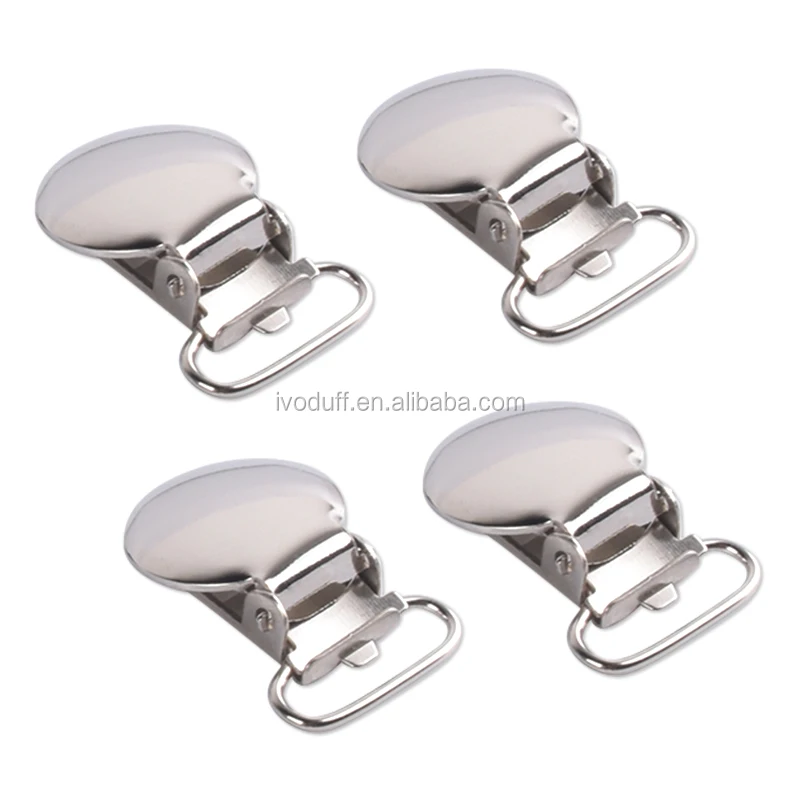 
Nickle Free Round Shape Suspender Clip With Plastic Insert 