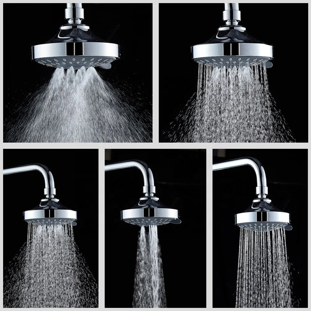 universal 5 functions top spray shower head