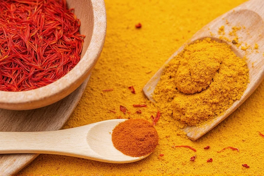 Various dishes featuring saffron