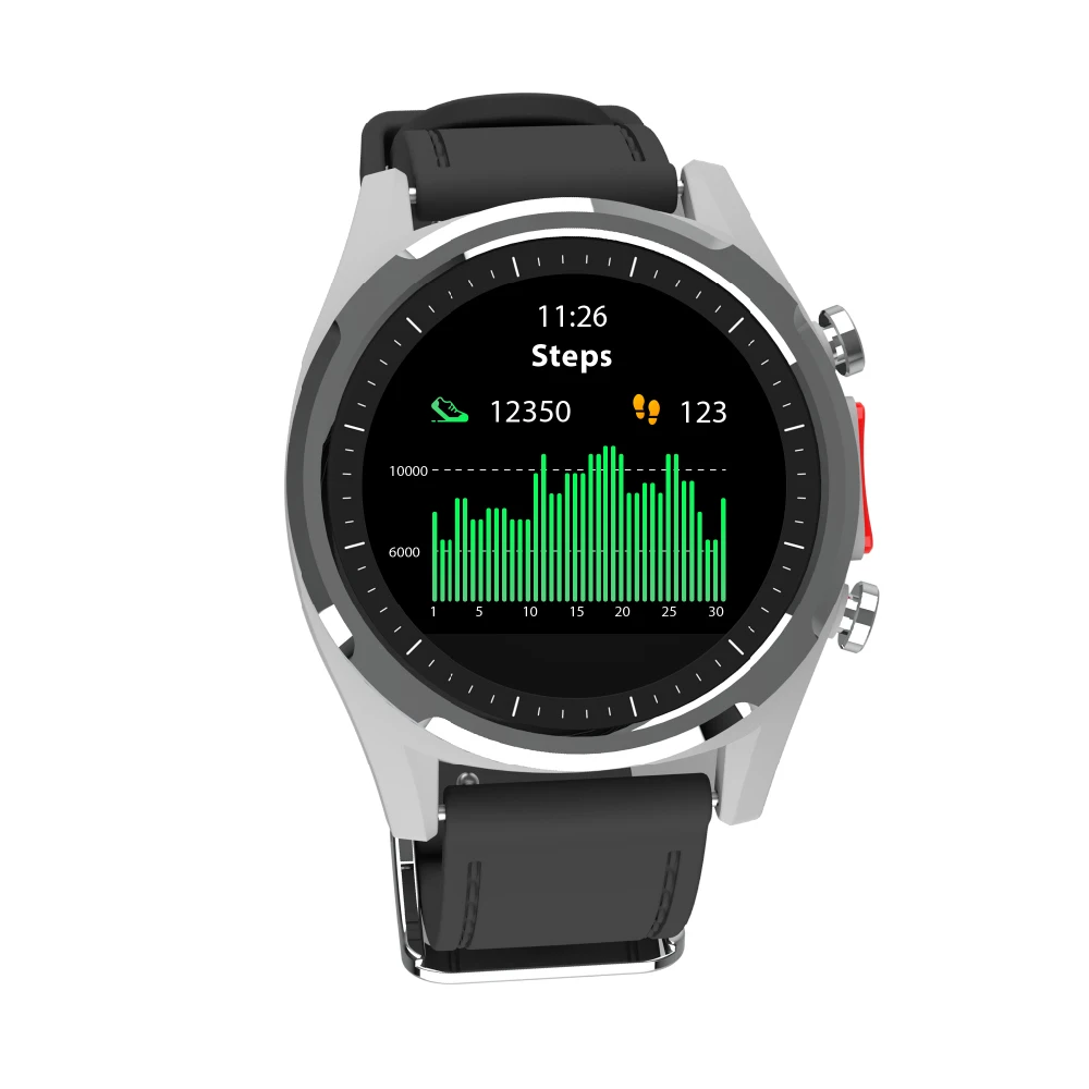 

J-Style CE RoHS iOS Android Phone Multi-Sports GPS Smart Watch Dynamic Heart Rate Monitor OEM Color Watch Band, Black, red, yellow or oem color