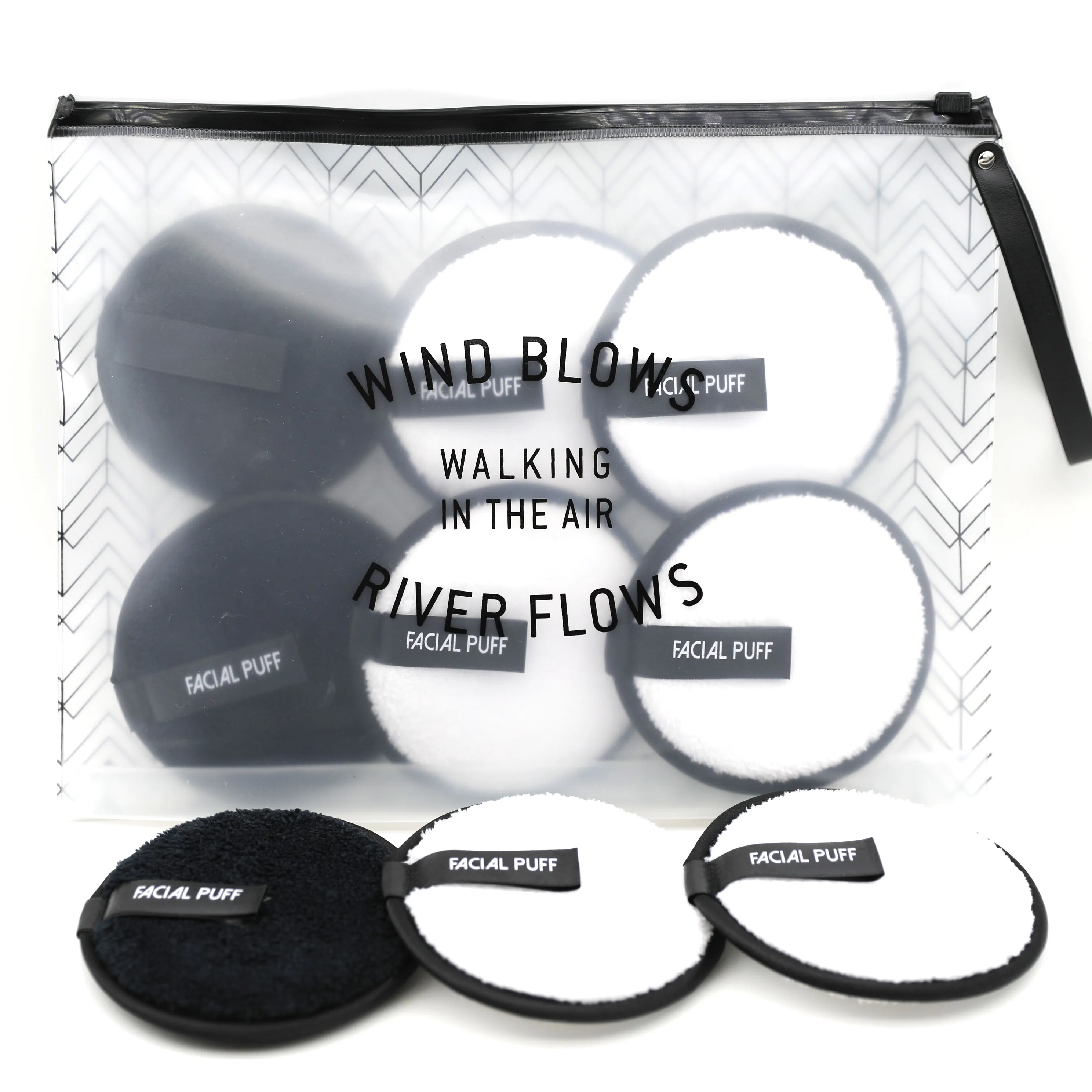 

Magic Washable Make up Removal Pads With Customized Logo Facial Puff, White