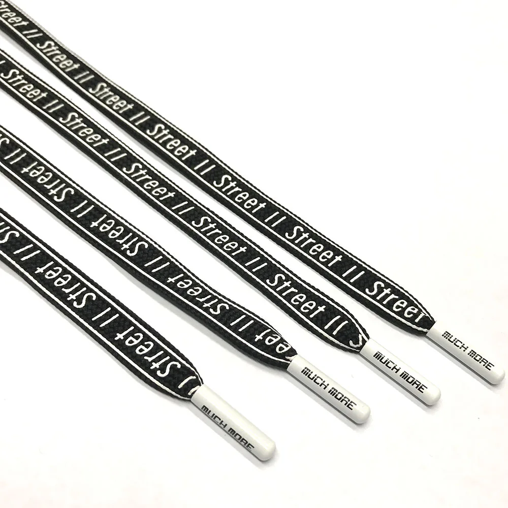 

Wholesale bulk printed drawstring cords for hoodie draw strings, White,black,custom