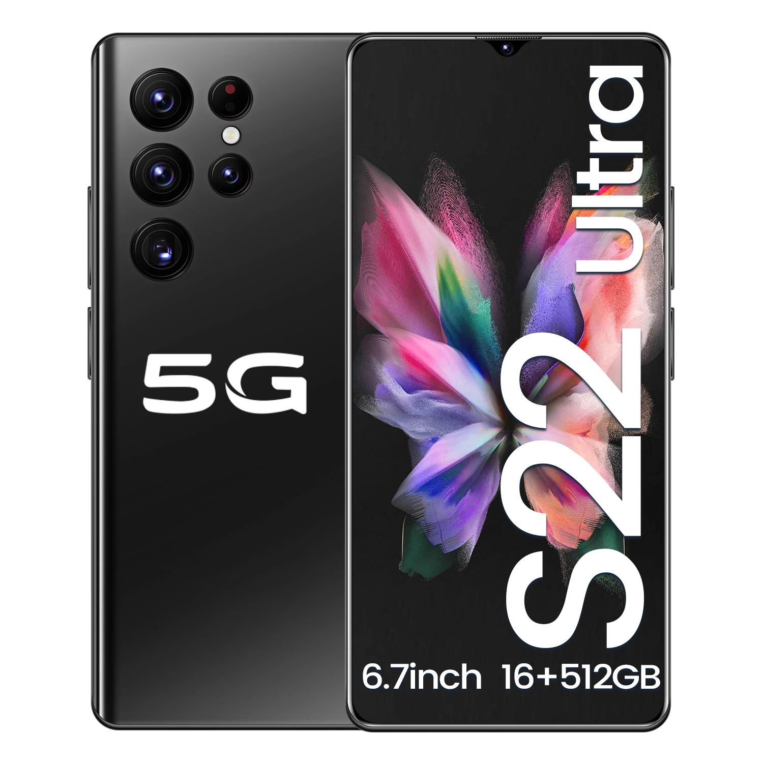 

Hot Selling S22 ULTRA 16GB+512GB 6.7 Inch full Display Android 10.0 Mobile Phone Cell Phone Smartphone, Black gold blue