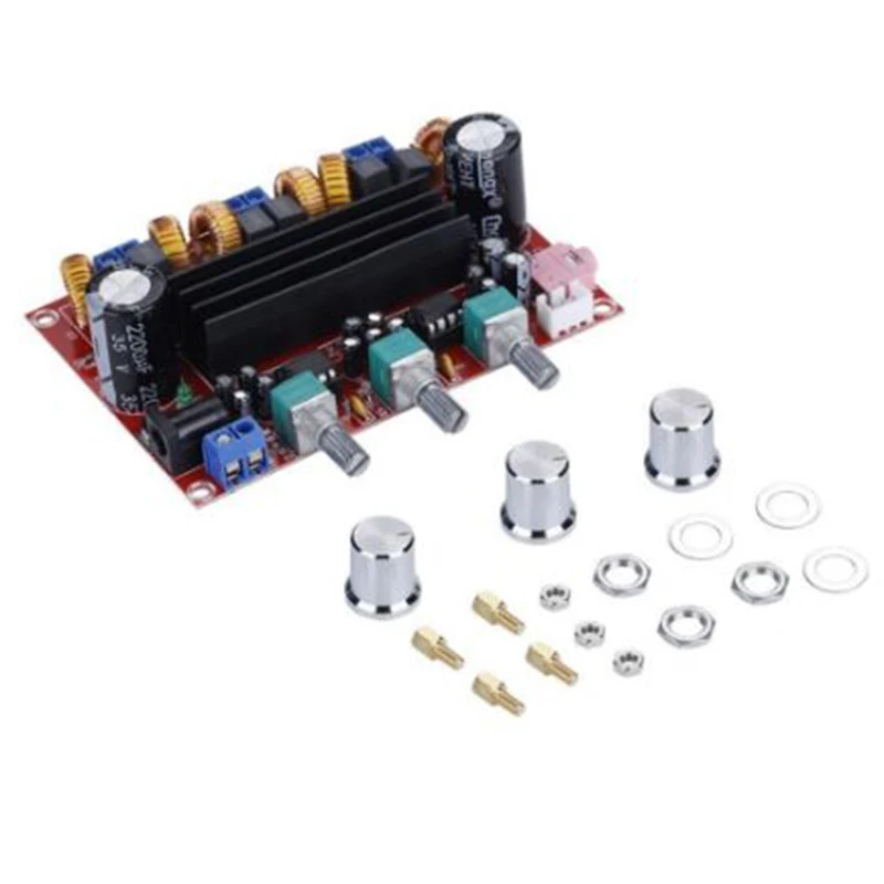 

Sensor XH-M139 2.1 channel digital power Subwoofer amplifier board DC 12v-24v wide voltage TPA3116D2 chip 2*50W 100W sensor