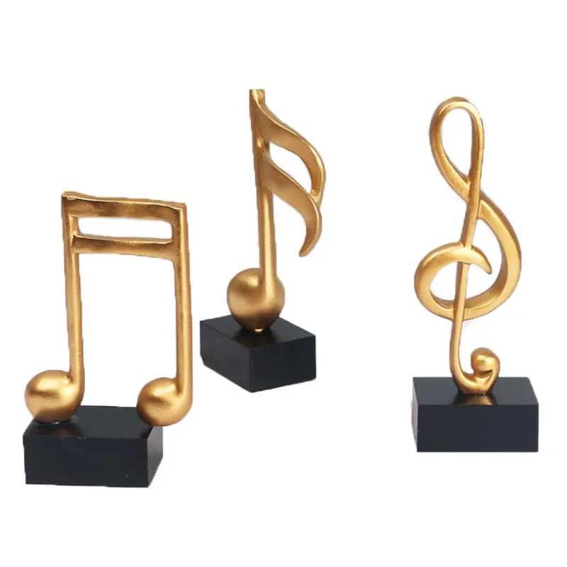 

European musical note decoration creative home furnishing decoration resin crafts creative festival gifts, Photo