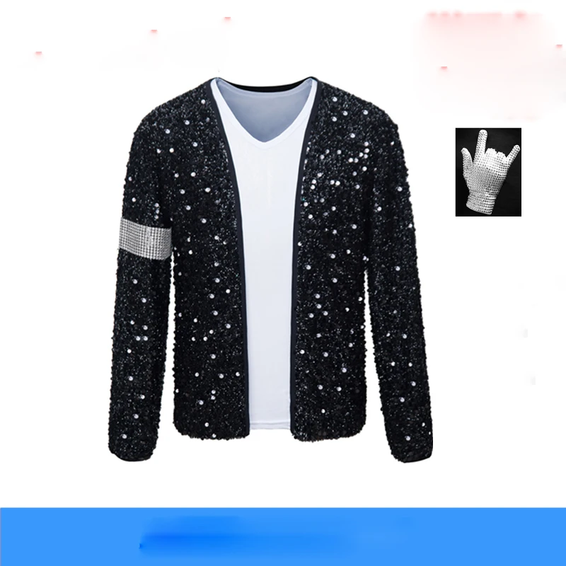 

Michael Jackson Cosplay costumes men and women Jackson imitation clothing Billy King MJ dance performance clothing coat jacket