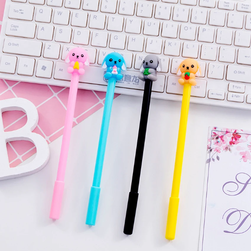 

Super Cute Small Dog Cartoon Animal Gel Pen for Writing Students School Office Supplies Black ink 0.5mm